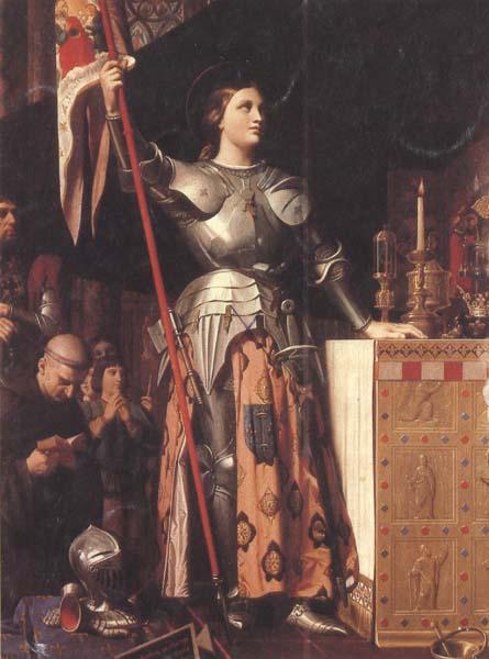 Jean Auguste Dominique Ingres Joan of Arc at the Coronation of Charles VII in Reims Cathedral (mk45) oil painting image